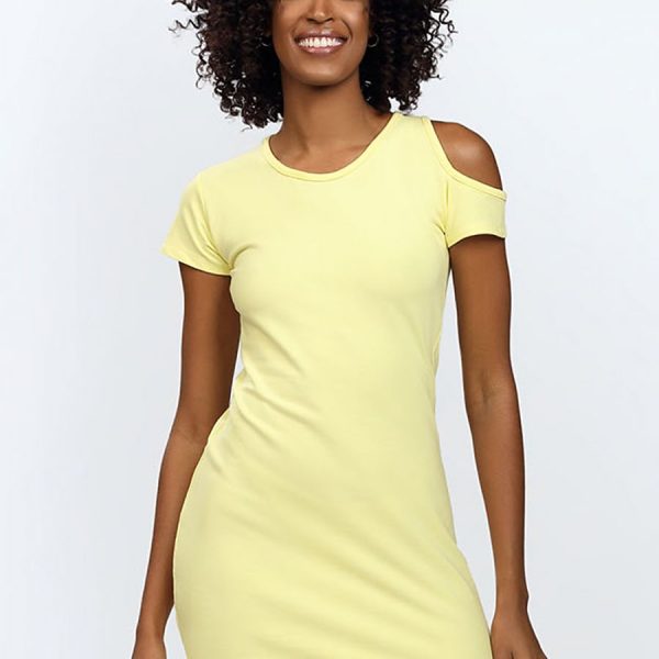 Vestito da giorno giallo DKaren Slim Fit 179268