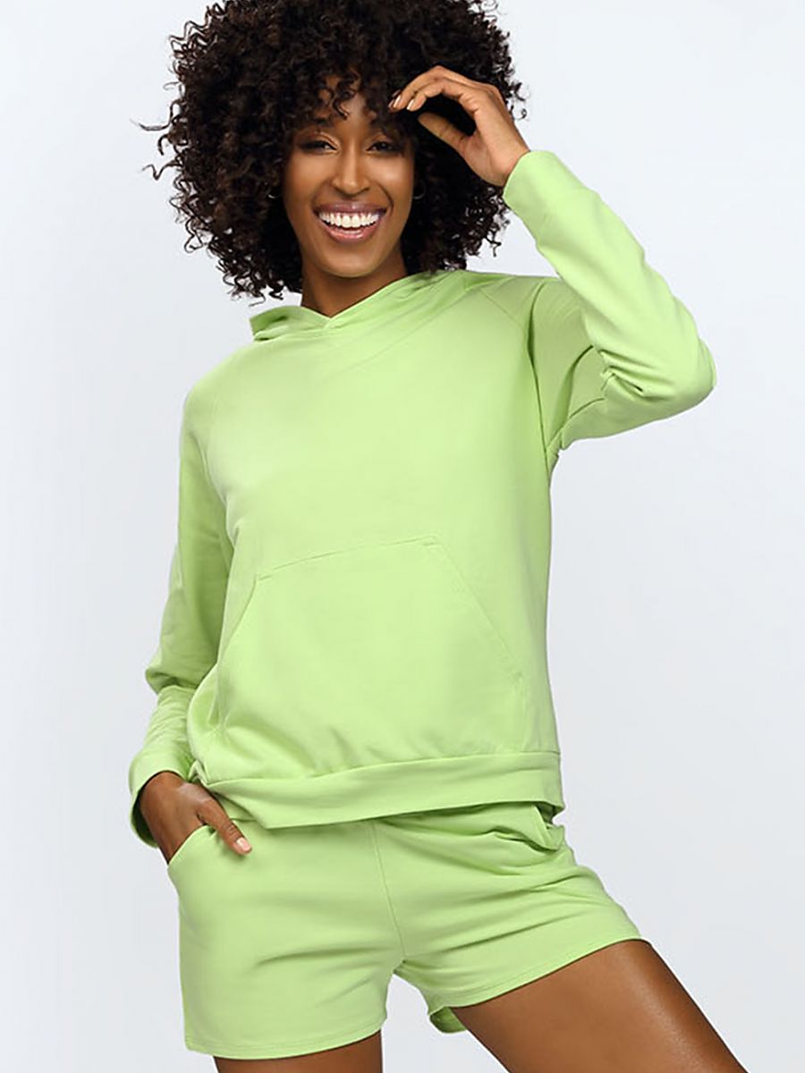 Pantaloncini DKaren Verde Slim Fit con tasca laterale
